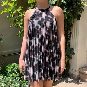 TRINA TRINA TURK Pleated Halter Dress